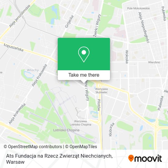 Ats Fundacja na Rzecz Zwierząt Niechcianych map