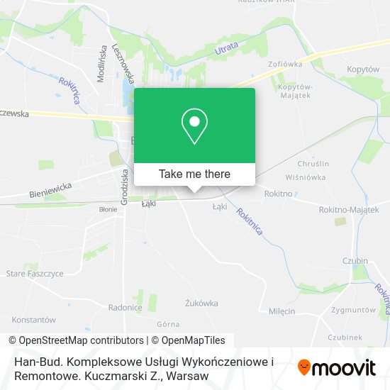 Han-Bud. Kompleksowe Usługi Wykończeniowe i Remontowe. Kuczmarski Z. map