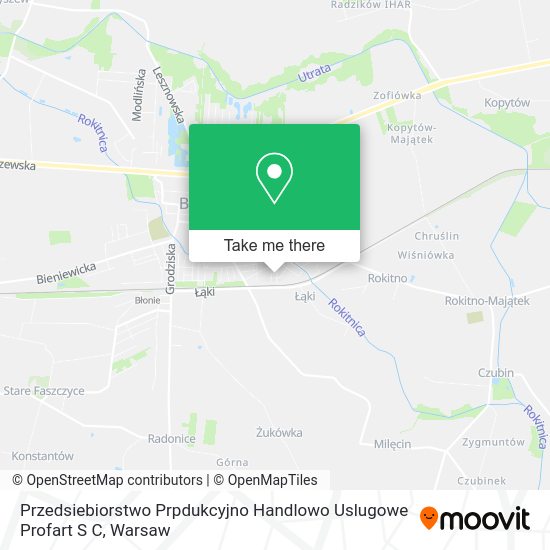 Przedsiebiorstwo Prpdukcyjno Handlowo Uslugowe Profart S C map