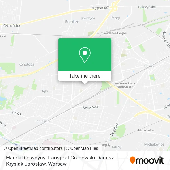 Handel Obwoyny Transport Grabowski Dariusz Krysiak Jarosław map