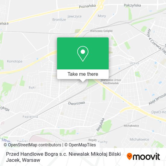 Przed Handlowe Bogra s.c. Niewalak Mikołaj Bilski Jacek map