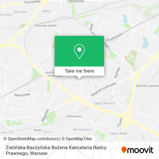 Zielińska-Baczyńska Bożena Kancelaria Radcy Prawnego map