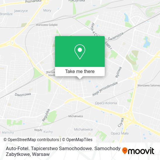 Карта Auto-Fotel. Tapicerstwo Samochodowe. Samochody Zabytkowe