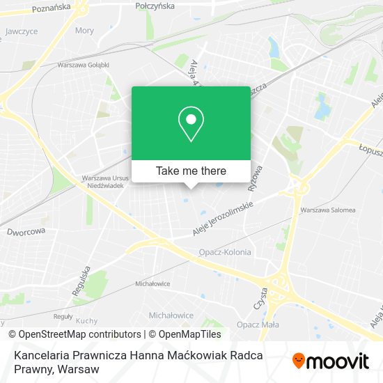 Kancelaria Prawnicza Hanna Maćkowiak Radca Prawny map