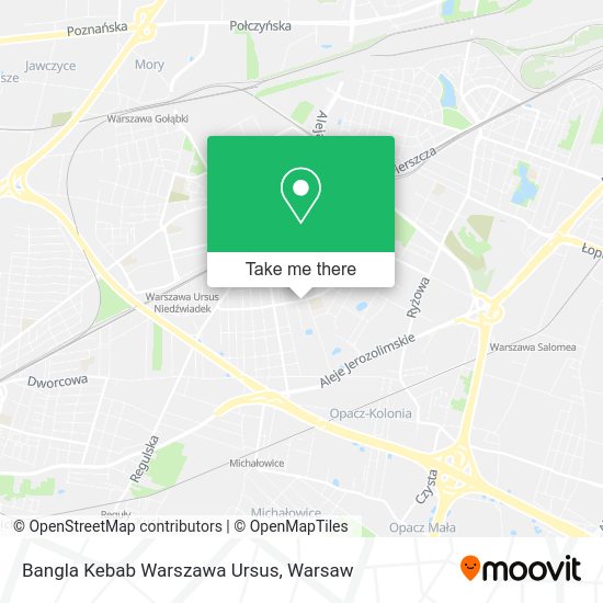 Bangla Kebab Warszawa Ursus map