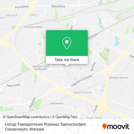 Uslugi Transportowe Przewoz Samochodem Ciezarowym map