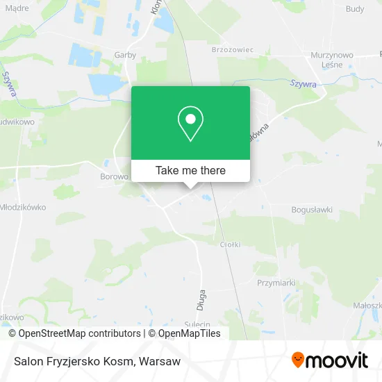 Salon Fryzjersko Kosm map