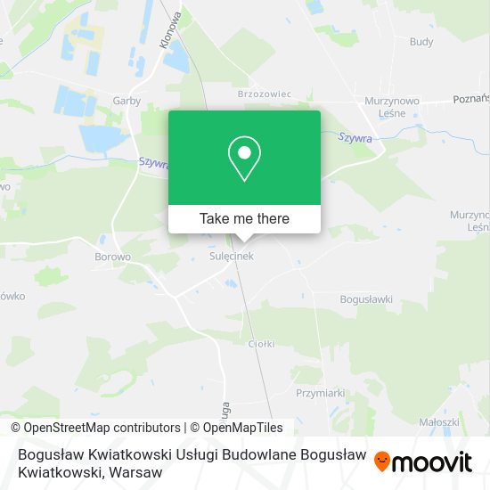 Bogusław Kwiatkowski Usługi Budowlane Bogusław Kwiatkowski map