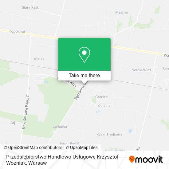 Przedsiębiorstwo Handlowo Usługowe Krzysztof Woźniak map