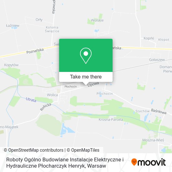 Roboty Ogólno Budowlane Instalacje Elektryczne i Hydrauliczne Płocharczyk Henryk map