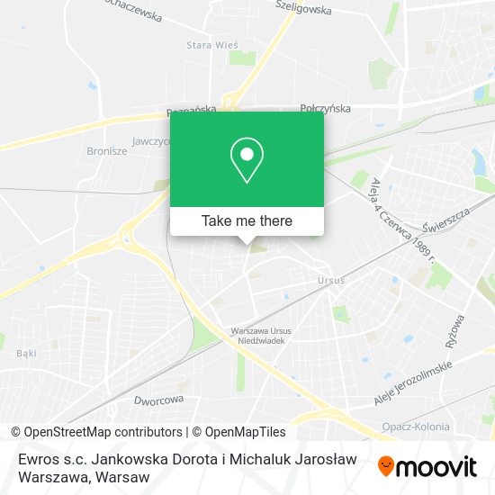 Ewros s.c. Jankowska Dorota i Michaluk Jarosław Warszawa map