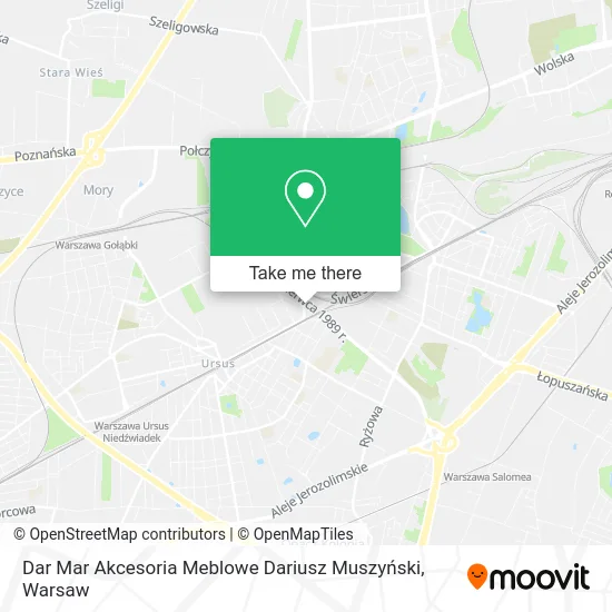 Карта Dar Mar Akcesoria Meblowe Dariusz Muszyński