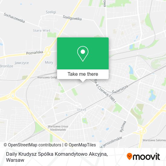 Daily Krudysz Spólka Komandytowo Akcyjna map