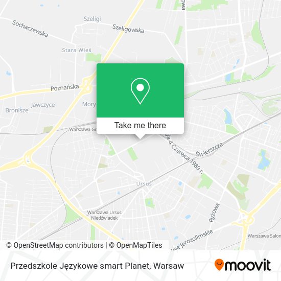 Przedszkole Językowe smart Planet map