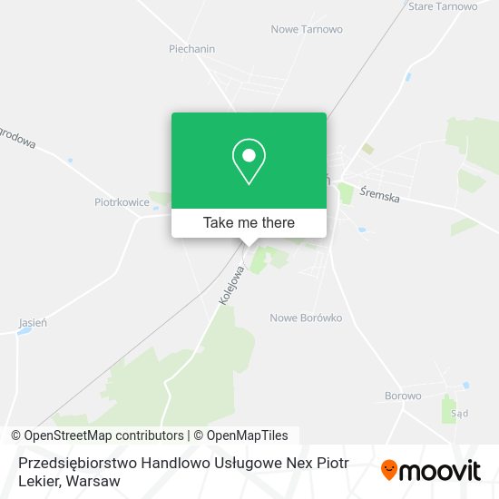 Przedsiębiorstwo Handlowo Usługowe Nex Piotr Lekier map