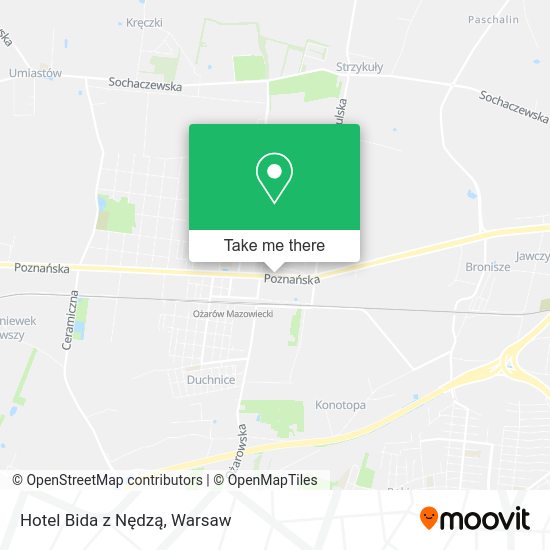 Hotel Bida z Nędzą map