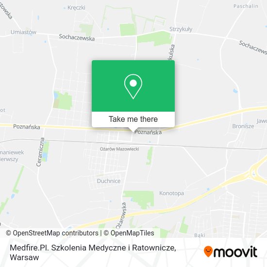 Medfire.Pl. Szkolenia Medyczne i Ratownicze map