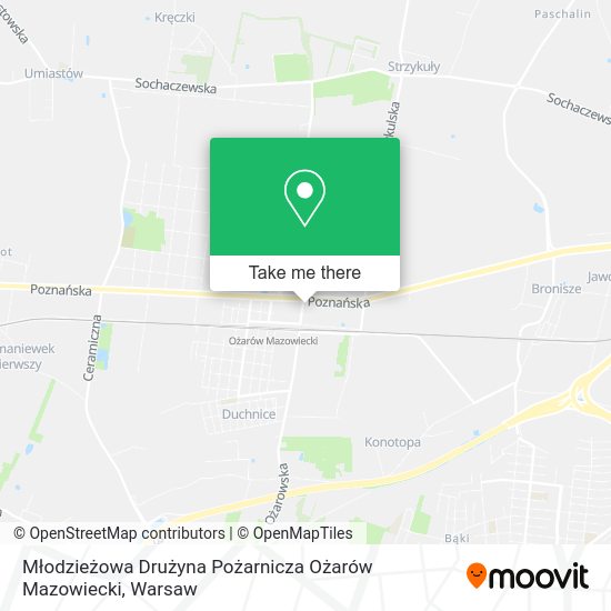 Młodzieżowa Drużyna Pożarnicza Ożarów Mazowiecki map