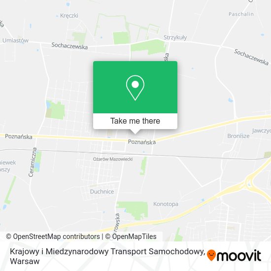 Krajowy i Miedzynarodowy Transport Samochodowy map