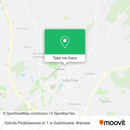 Szkoła Podstawowa nr 1 w Sulechowie map