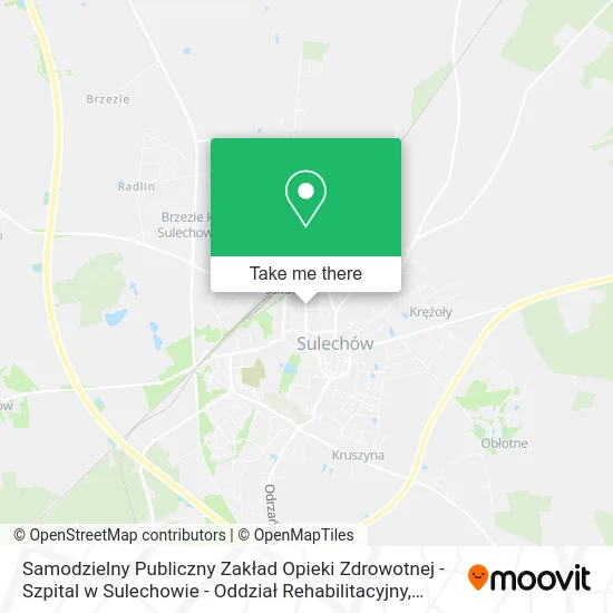 Samodzielny Publiczny Zakład Opieki Zdrowotnej - Szpital w Sulechowie - Oddział Rehabilitacyjny map