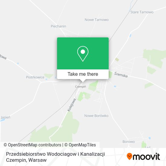 Przedsiebiorstwo Wodociagow i Kanalizacji Czempin map