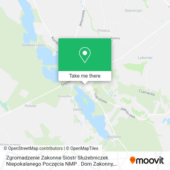 Zgromadzenie Zakonne Sióstr Służebniczek Niepokalanego Poczęcia NMP . Dom Zakonny map