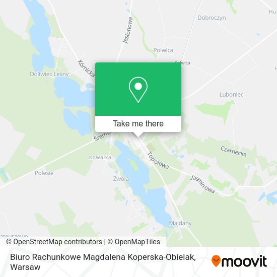 Biuro Rachunkowe Magdalena Koperska-Obielak map