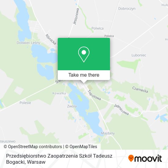 Przedsiębiorstwo Zaopatrzenia Szkół Tadeusz Bogacki map