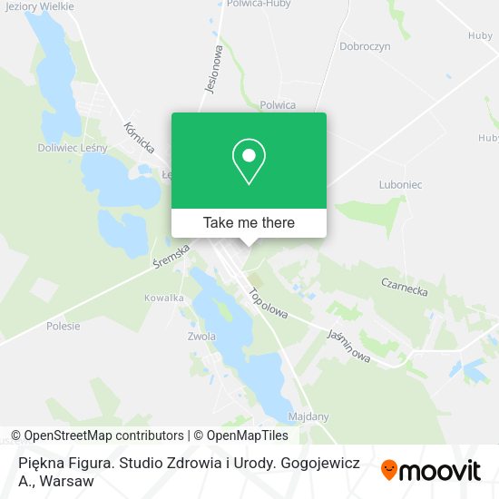 Piękna Figura. Studio Zdrowia i Urody. Gogojewicz A. map