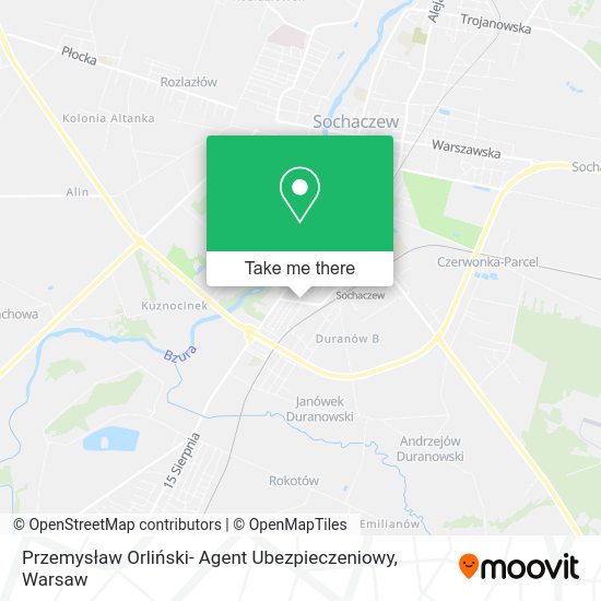 Przemysław Orliński- Agent Ubezpieczeniowy map