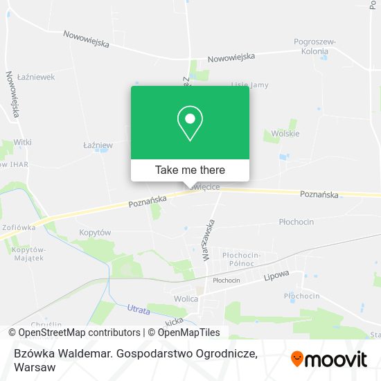 Bzówka Waldemar. Gospodarstwo Ogrodnicze map