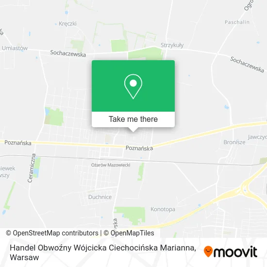 Карта Handel Obwoźny Wójcicka Ciechocińska Marianna