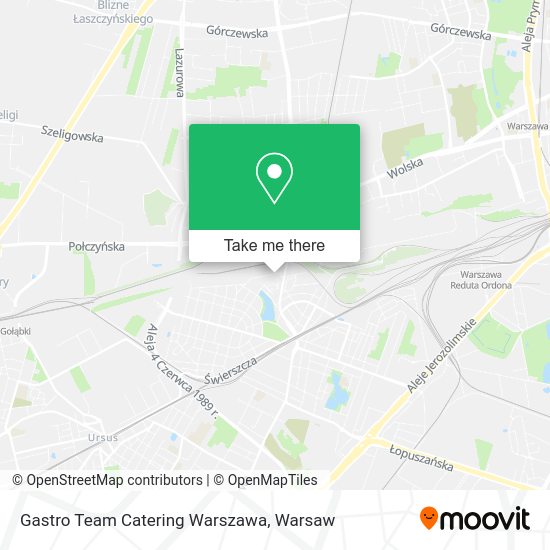 Карта Gastro Team Catering Warszawa