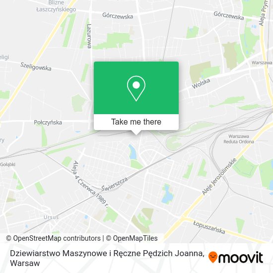 Dziewiarstwo Maszynowe i Ręczne Pędzich Joanna map