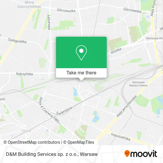 Карта D&M Building Services sp. z o.o.