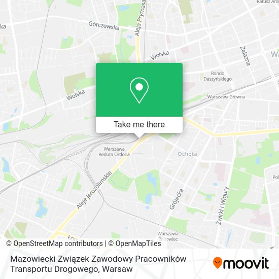 Mazowiecki Związek Zawodowy Pracowników Transportu Drogowego map