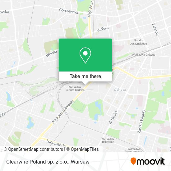 Clearwire Poland sp. z o.o. map