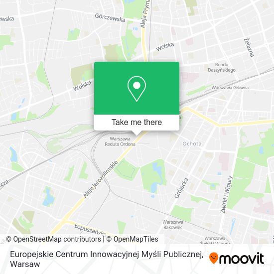 Europejskie Centrum Innowacyjnej Myśli Publicznej map