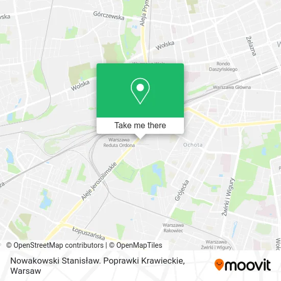 Nowakowski Stanisław. Poprawki Krawieckie map