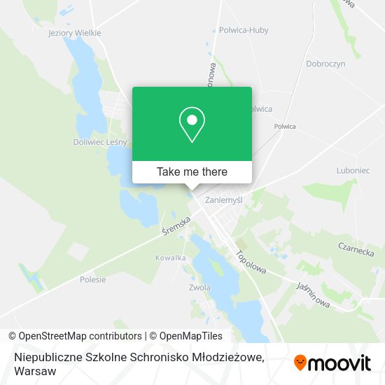 Niepubliczne Szkolne Schronisko Młodzieżowe map