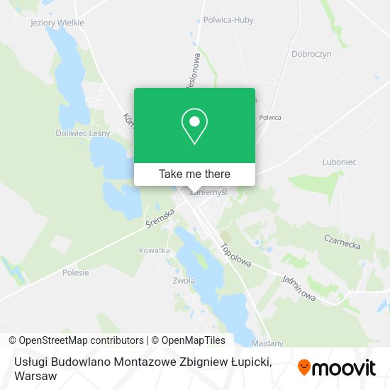 Usługi Budowlano Montazowe Zbigniew Łupicki map