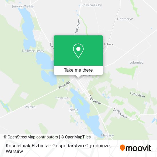 Kościelniak Elżbieta - Gospodarstwo Ogrodnicze map