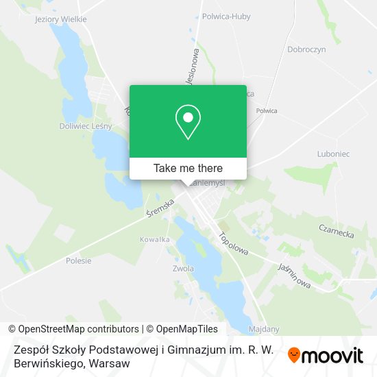 Zespół Szkoły Podstawowej i Gimnazjum im. R. W. Berwińskiego map