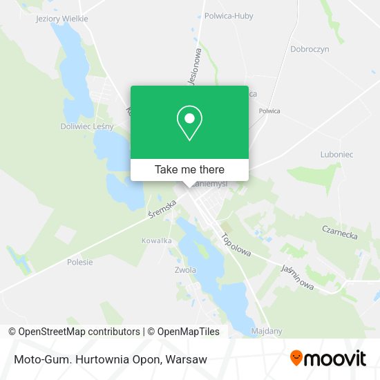 Moto-Gum. Hurtownia Opon map