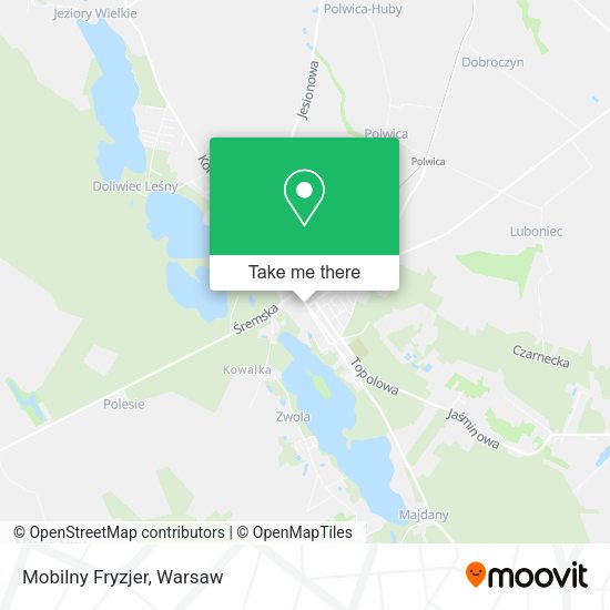 Mobilny Fryzjer map