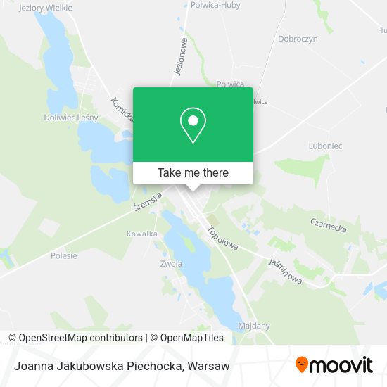 Joanna Jakubowska Piechocka map