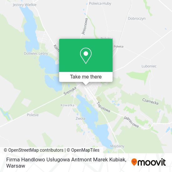 Firma Handlowo Usługowa Antmont Marek Kubiak map