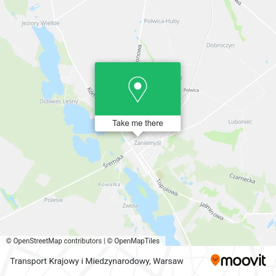 Карта Transport Krajowy i Miedzynarodowy
