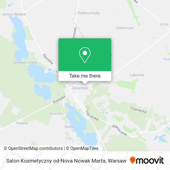 Salon Kosmetyczny od-Nova Nowak Marta map